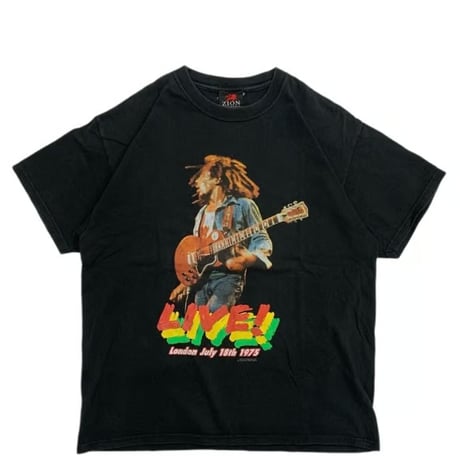 BOB MARLEY " LIVE " T-SHIRTS BLACK