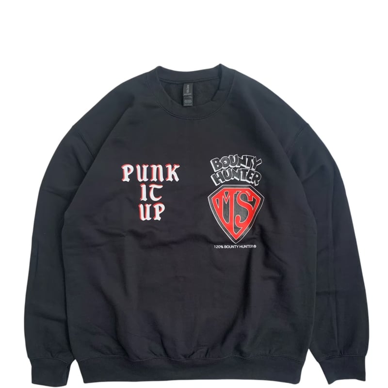希少 BXH PUNK IT UP 8oz CREW SWEAT RED BXH PUNK IT UP 