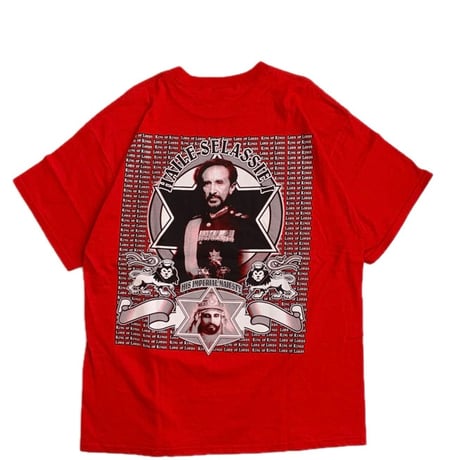 " Haile Selassie " W-SIDE TEE RED