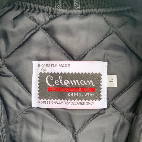 " COLEMAN " LETTERMAN JACKET BLACK