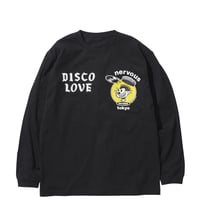 " NERVOUS TOKYO " L/S TEE BLACK