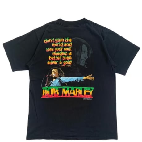 BOB MARLEY " ZION TRAIN " T-SHIRT AS BLACK