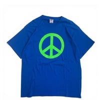 " PEACE SIGN " S/S TEE BLUE