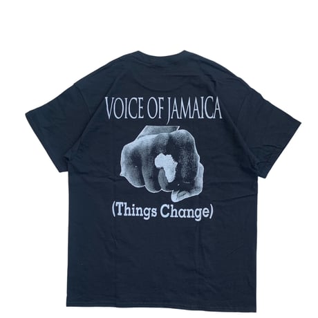 "VOICE OF JAMAICA" S/S TEE BLACK