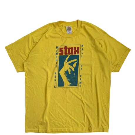 " STAX " S/S TEE YELLOW