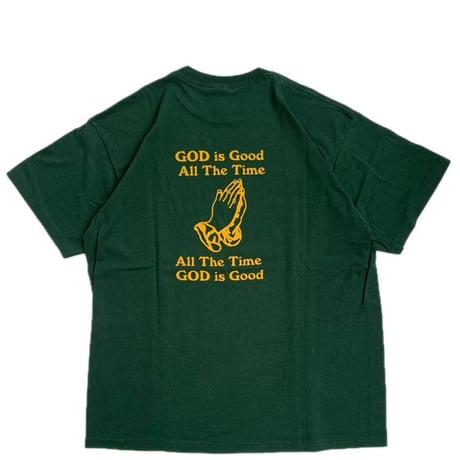 " GOD IS GOOD " S/S TEE GREEN