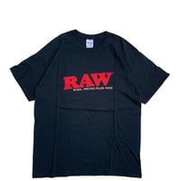 "RAW" S/S TEE BLACK