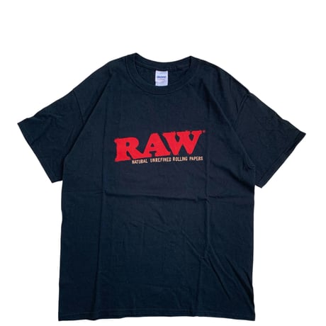 "RAW" S/S TEE BLACK