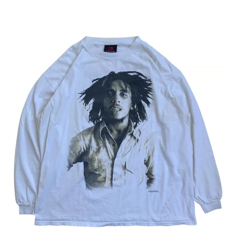 "BOB MARLEY" L/S TEE WHITE