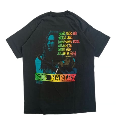 BOB MARLEY " ZION TRAIN " T-SHIRTS FOTL BLACK