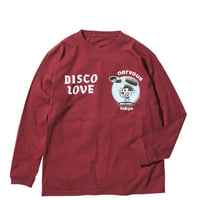 " NERVOUS TOKYO " L/S TEE MAROON