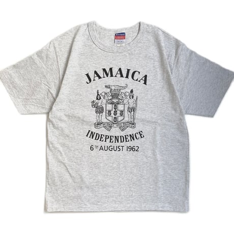 "JAMAICA INDEPENDENCE"  T-SHIRTS SILVER GREY
