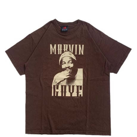 " MARVIN GAYE " S/S TEE BROWN