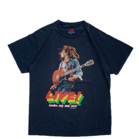 BOB MARLEY " LIVE " T-SHIRTS BLACK