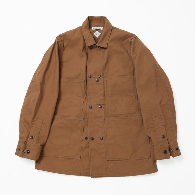 CROSS TOWN JACKET / BROWN COTTON DUCK | A-1 CLO