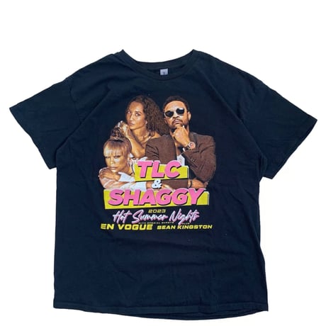 " TLC & SHAGGY 2023 TOUR " S/S TEE BLACK