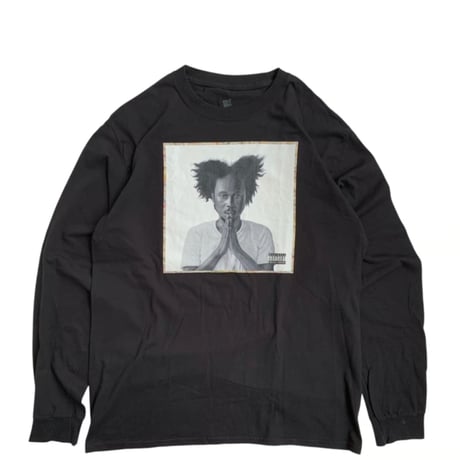 "POPCAAN" L/S TEE BLACK