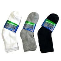 "NON-BINDING SOCKS" 2PAIR QUARTER SOCKS