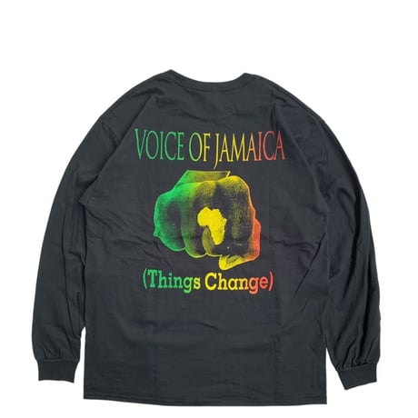 "VOICE OF JAMAICA" L/S TEE RASTA