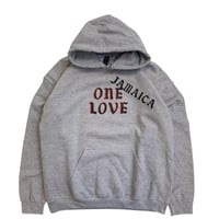 " ONE LOVE " 8oz HOODIE SWEAT GREY