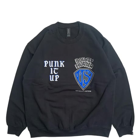" BXH PUNK IT UP " 8oz CREW SWEAT BLUE