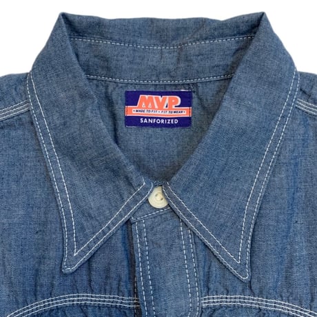 "MVP" CHAMBRAY SHIRTS TYPE 1 INDIGO