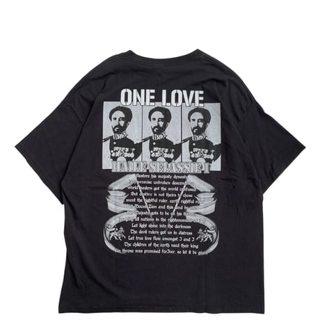 " RASTA ONE LOVE " S/S TEE BLACK