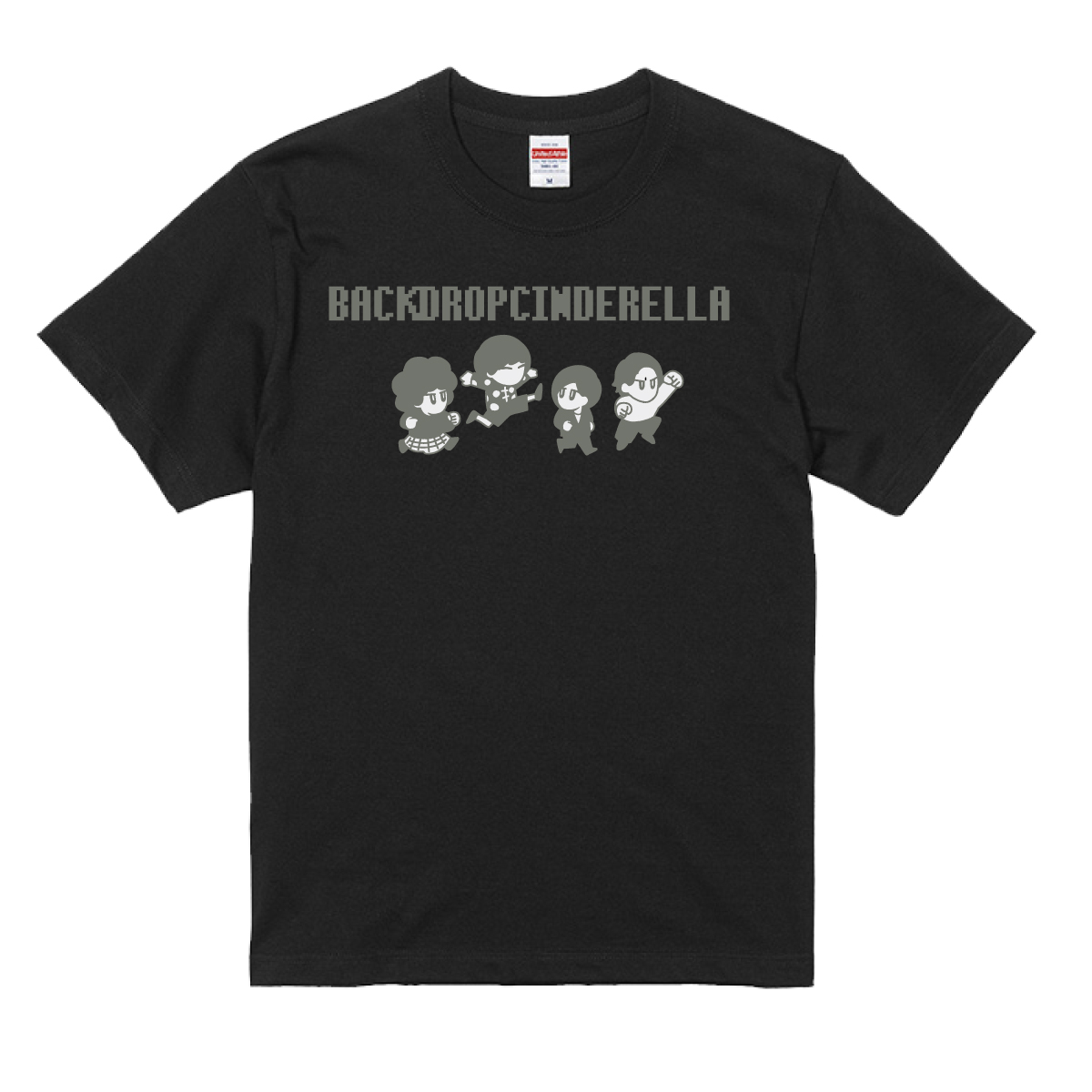 D.ただそんなTシャツ（黒xパールグレー） | バックドロップシンデレラ