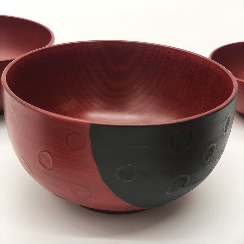 入れ子塗椀 応量器（応量椀） 欅 五つ組 木製漆塗り 入れ子のお椀セット