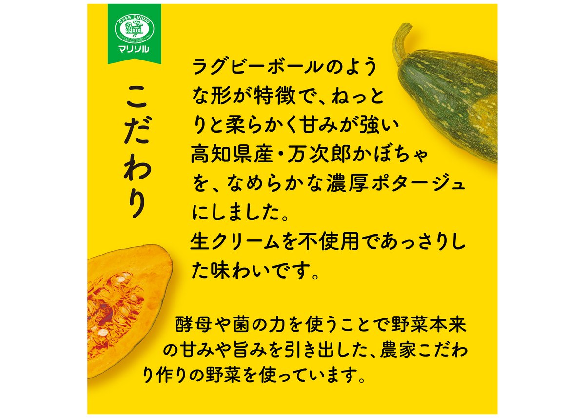 栽培期間中農薬不使用高知県産万次郎カボチャのポタージュ6食 | カフェ