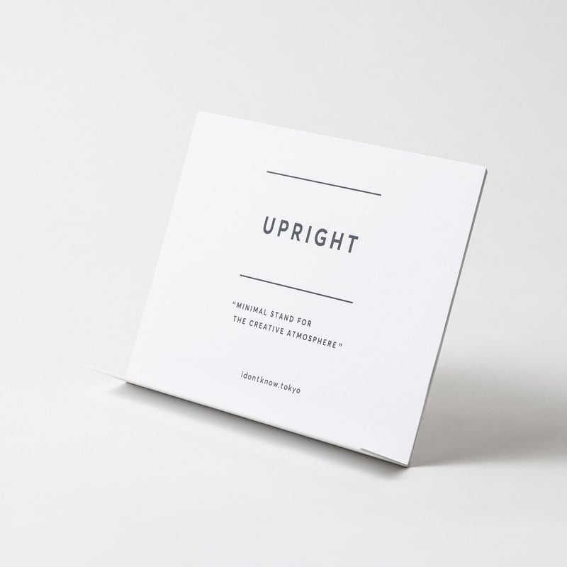 UPRIGHT ヨコ　White UPRIGHT ヨコ white | idontknow