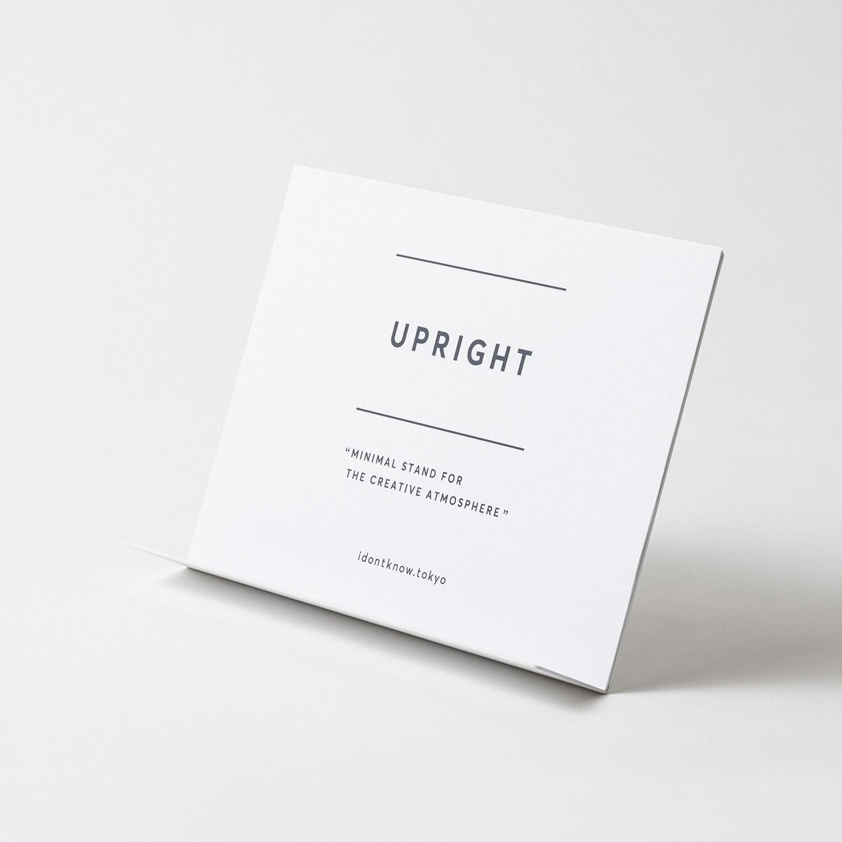 UPRIGHT ヨコ white | idontknow