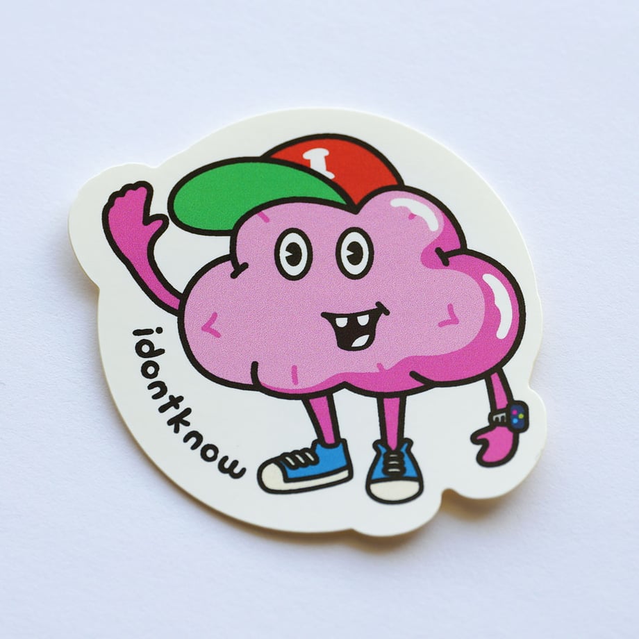 脳くんステッカー