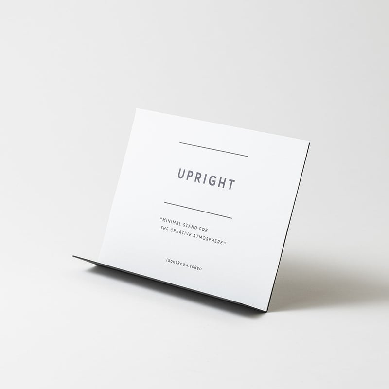 UPRIGHT ヨコ black | idontknow