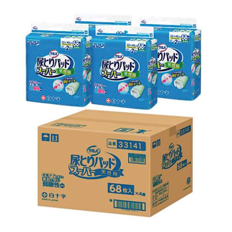 尿取りパッド スーパー 男性用 1ケース（60枚×4袋） | ワケありの杜
