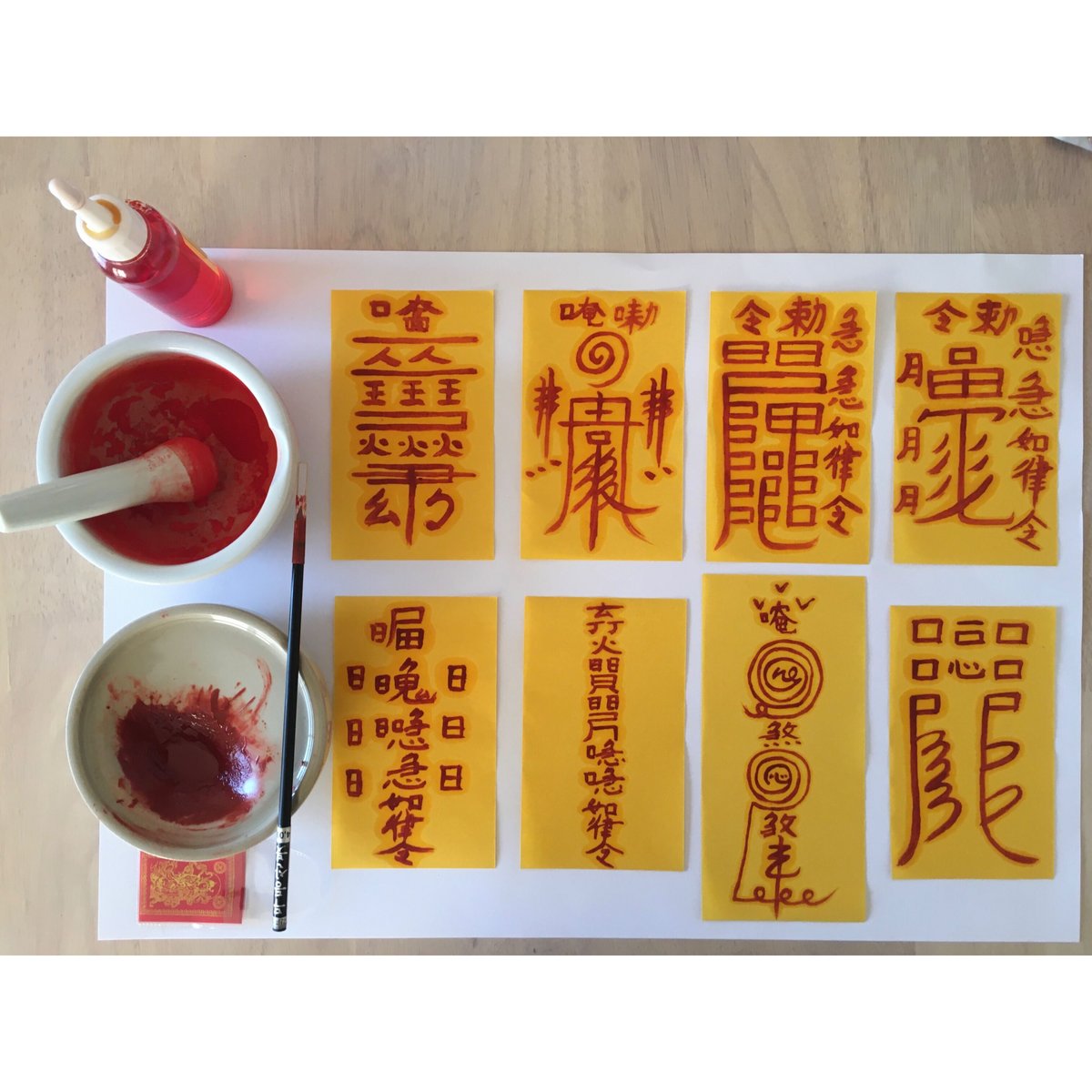 【幸運お守り(護符)】手描きで仕上げた韓国おふだ護符 | 昭晴 Akiharu27