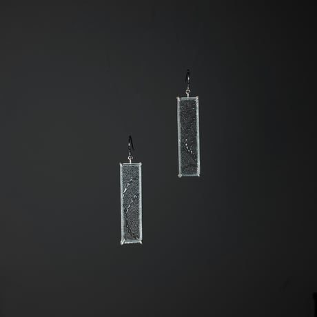 昭和ガラスピアス - スウィートピー