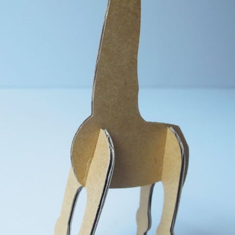 「夢ダンボ」組み立て動物[ダンボールキット] キリン