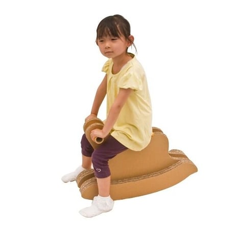 段ボール製【木馬】子ども用（2歳以上）室内用おもちゃ