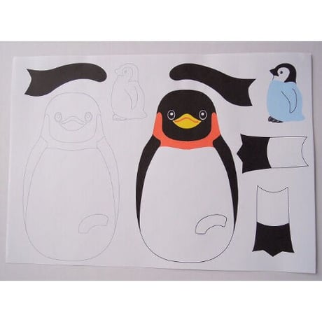ダンボールの工作キット【ペンギンのあやつり人形】からくり学んで作ろう(6歳以上)メール便対応【ギフトに最適】