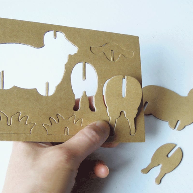 夢ダンボ」組み立て動物[ダンボールキット] 8種類 | moco-ya's STORE