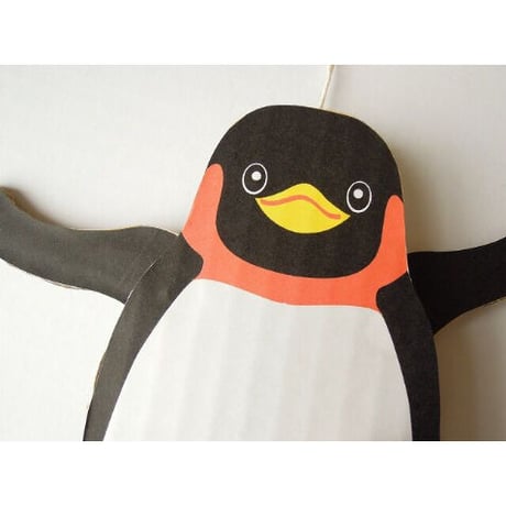 ダンボールの工作キット【ペンギンのあやつり人形】からくり学んで作ろう(6歳以上)メール便対応【ギフトに最適】