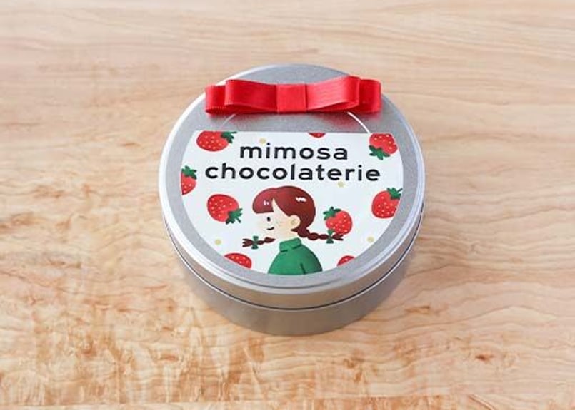 イチゴ缶（小） | mimosa chocolaterie【公式】オンラインショップ