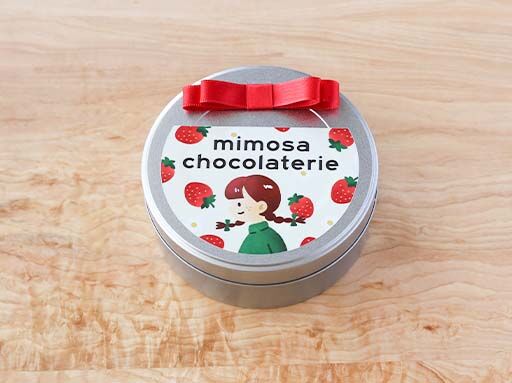 イチゴ缶（小） | mimosa chocolaterie【公式】オンラインショップ
