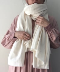 【送料無料】 大判ロングストール (オーガニックコットン100%ガーゼ) キナリ 生成