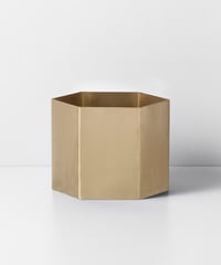 ferm LIVING　HEXAGON POT-XL　BRASS