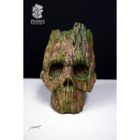 Skull Planter ― 木と融合した髑髏鉢　ペイントVer. ―【限定生産】