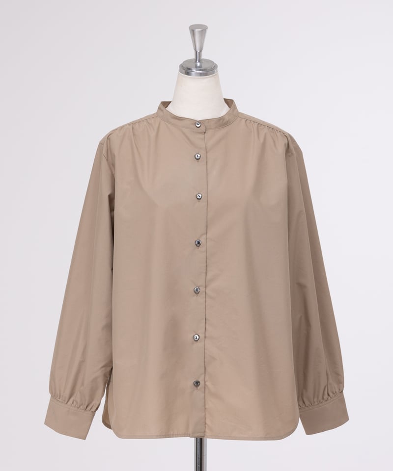 MARUTA 'オーガニックタイプライターバンドカラーシャツ' | MARUTA