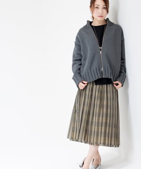 MARUTA　ジャガードチェックリバーシブルスカート