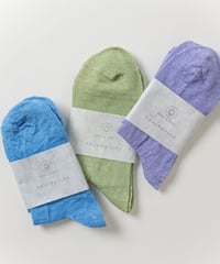 Linen&Basic　リネンのゆるソックス
